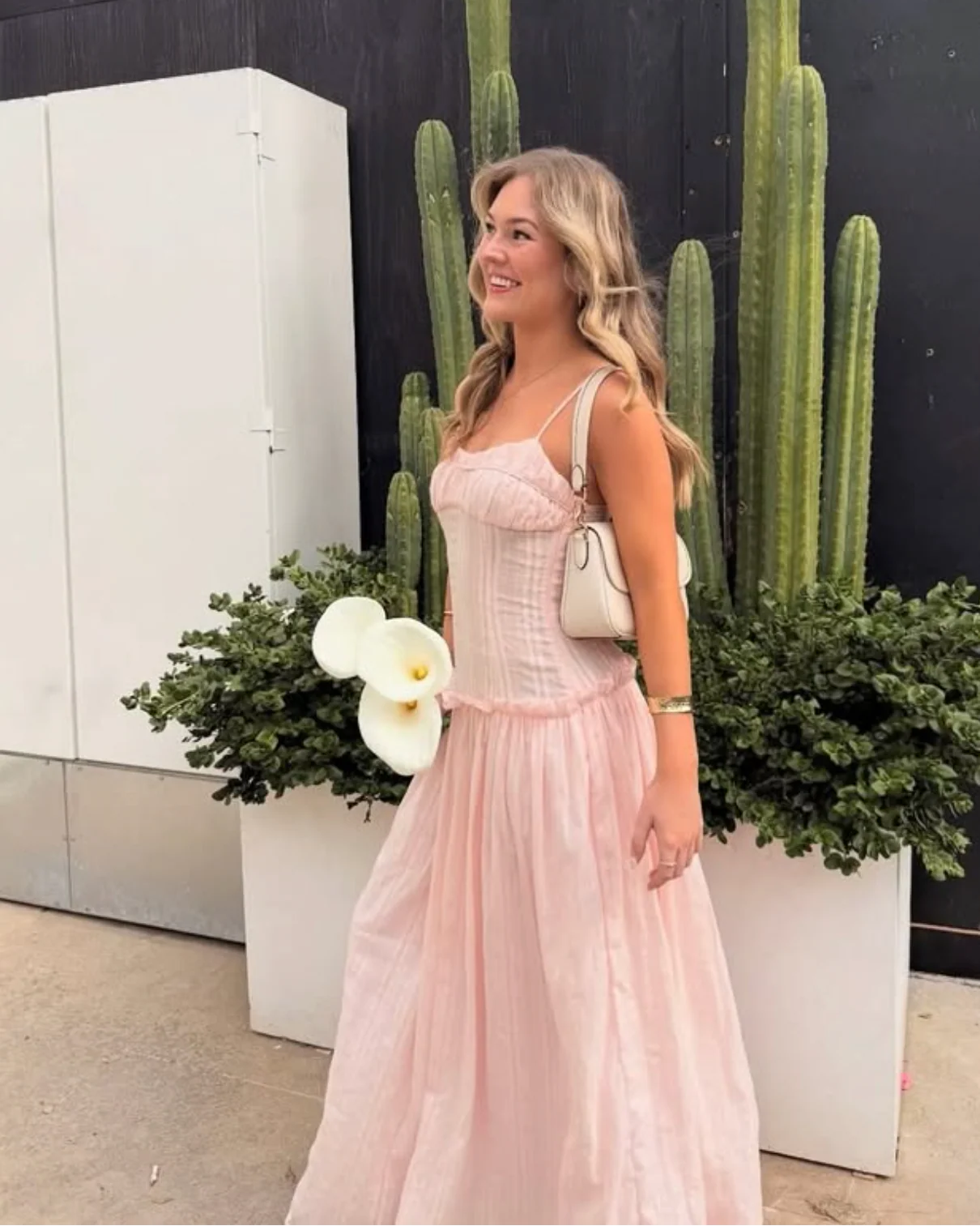 Jacinda drop waist maxi dress pink Jacinda drop waist maxi dress pink