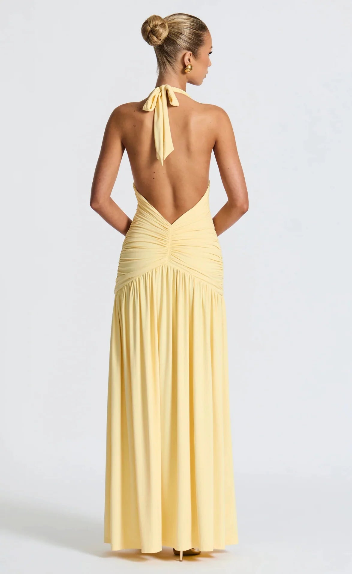 Melania maxi dress Lemon
