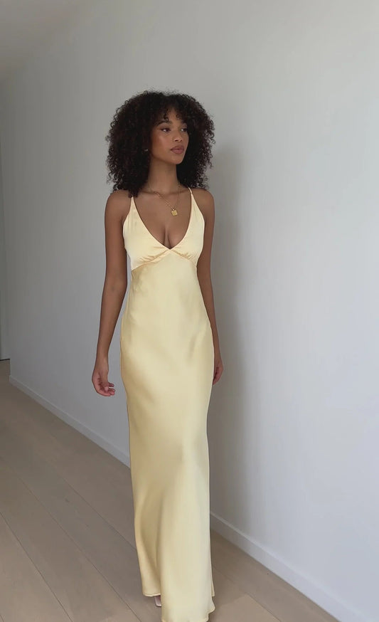 Ziah maxi dress yellow