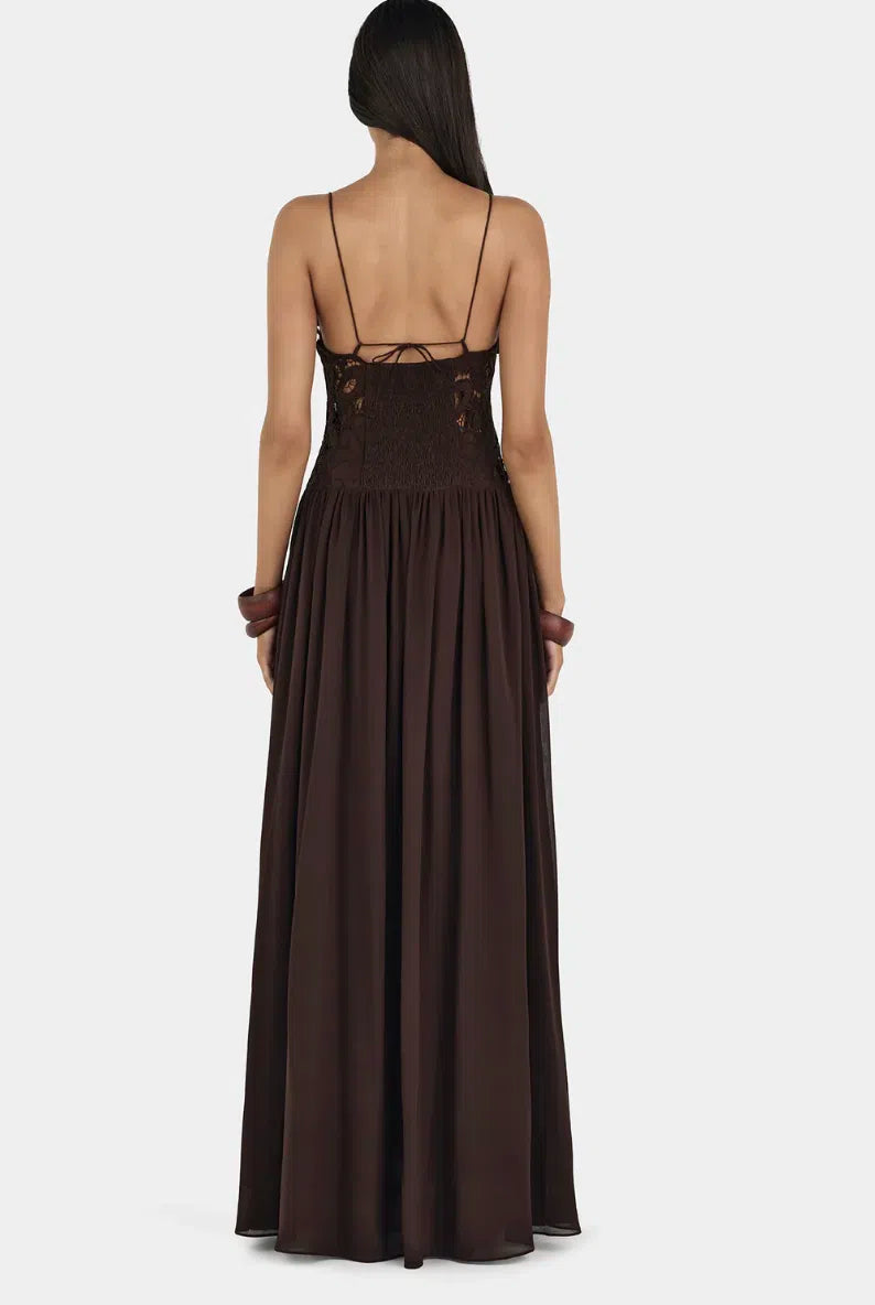 Stephanie Maxi Dress Cedar (brown)