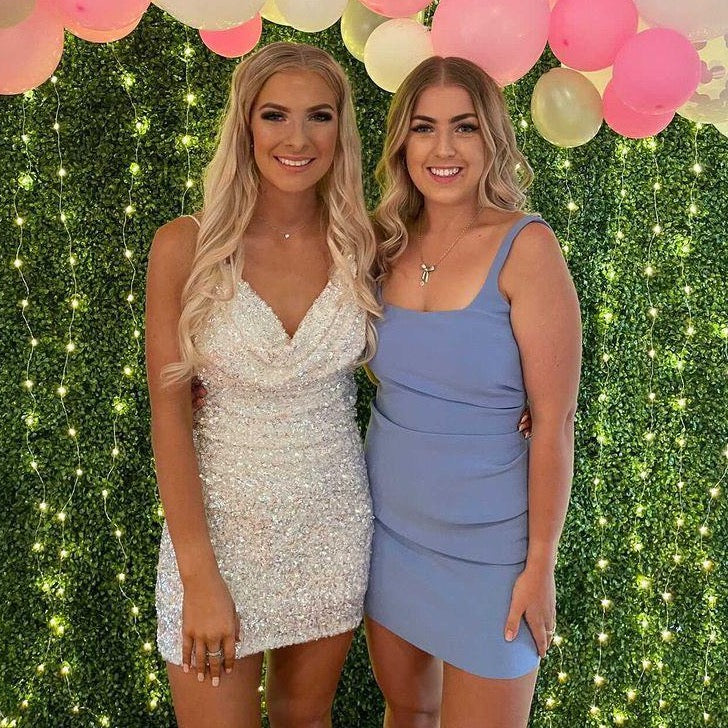 bec and bridge blue mini dress Angelina Asym Mini Dress in Mid Blue