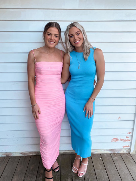 Summer sorbet midi in azure (reversible)