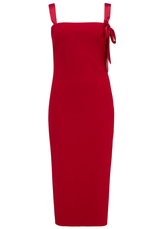 Marvellous tie midi in red