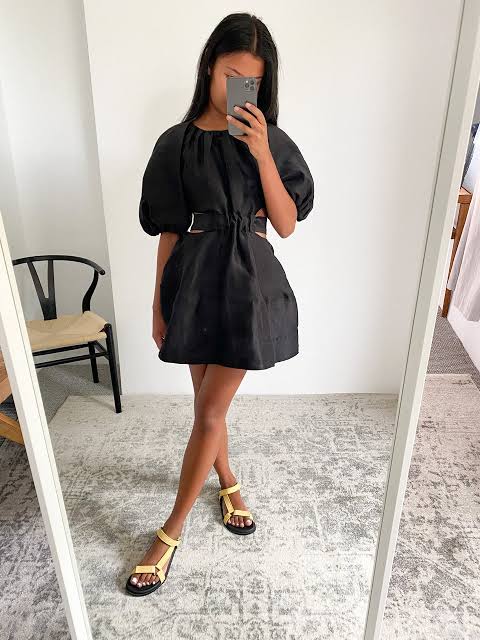 Psychedelia cut out mini in onyx