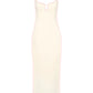 Marlo dress in cream with bubblegum