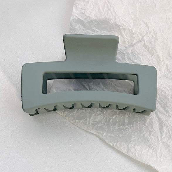 Square claw clip - Sage