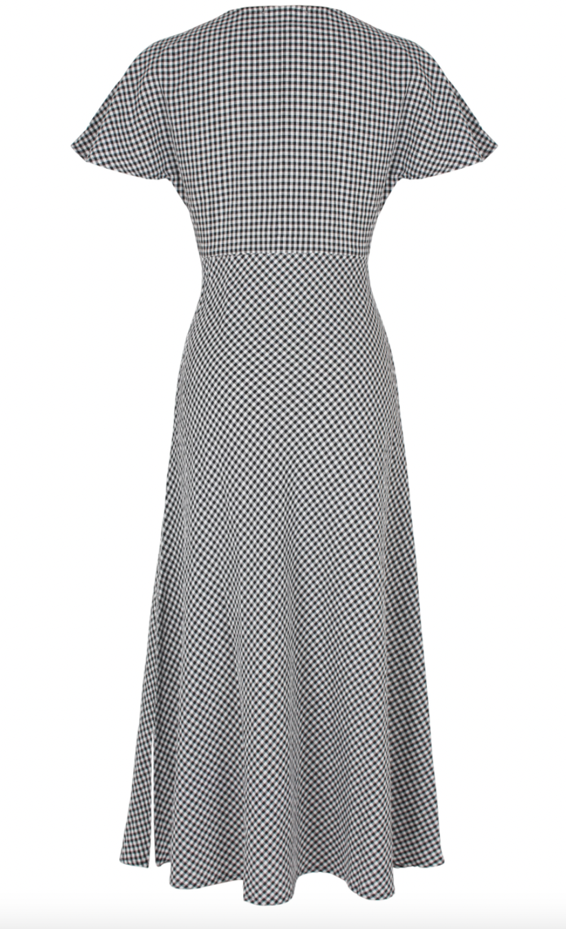 Clover midi in black gingham