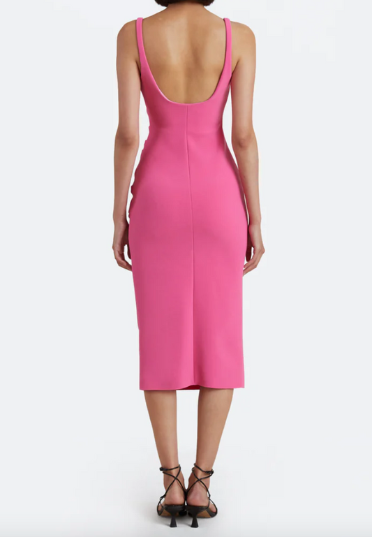 Karina tuck midi paradise pink