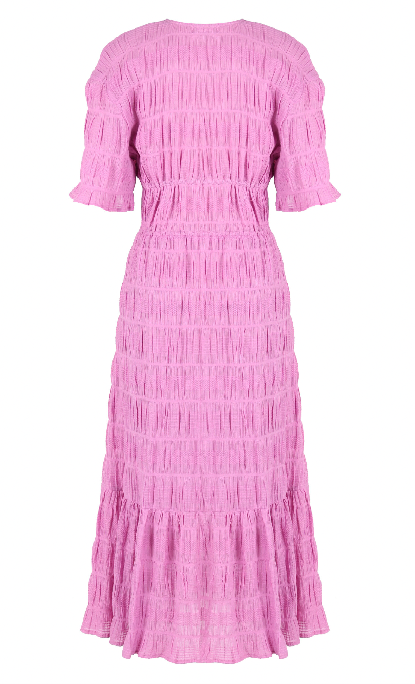 Mirella V-neck dress in orchid