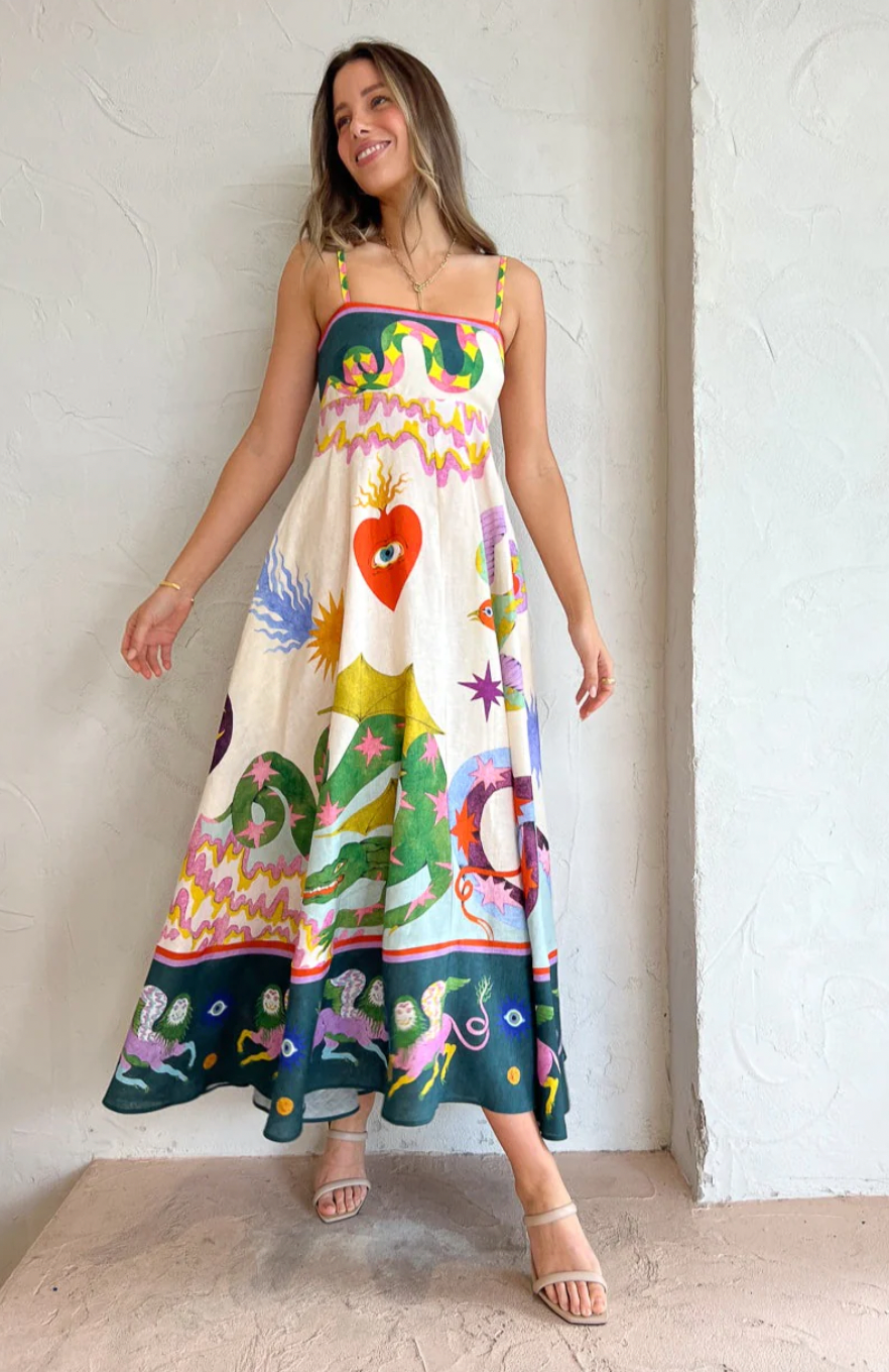Seeker sundress in multi