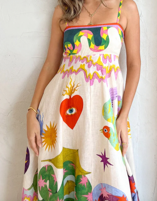 Seeker sundress in multi