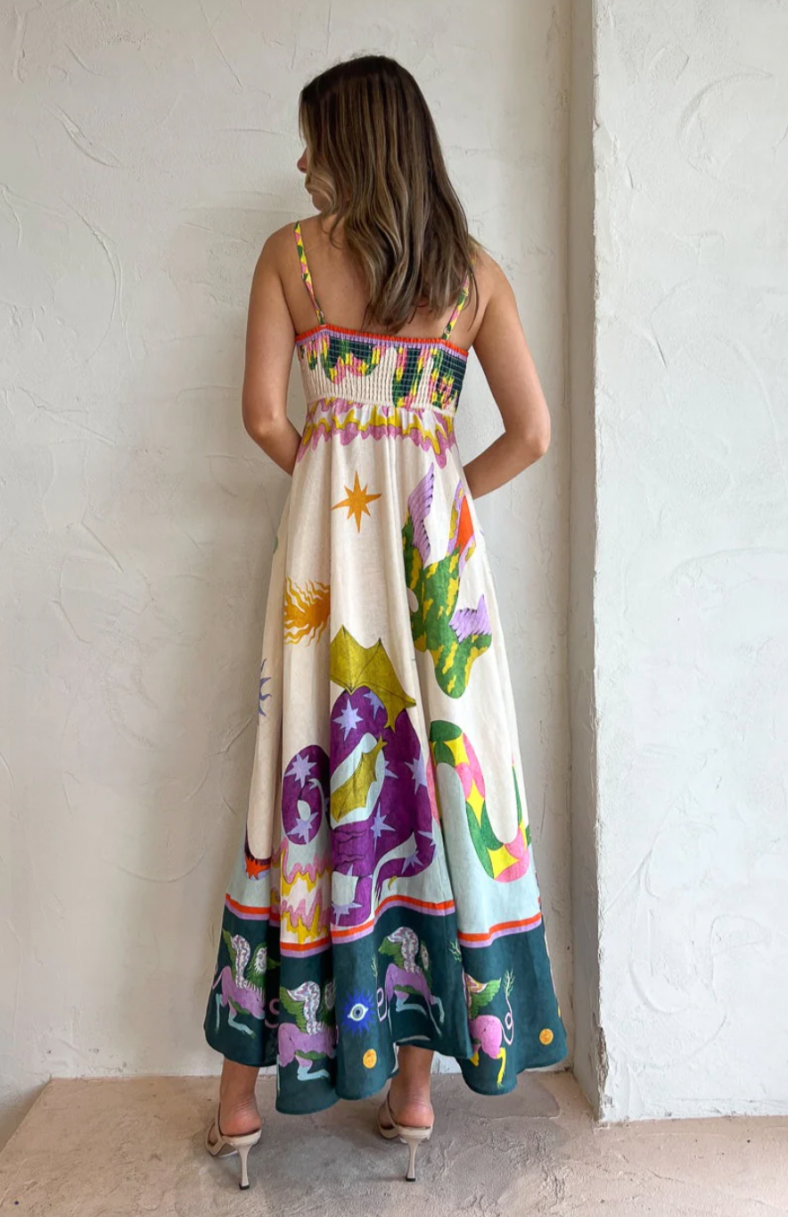Seeker sundress in multi