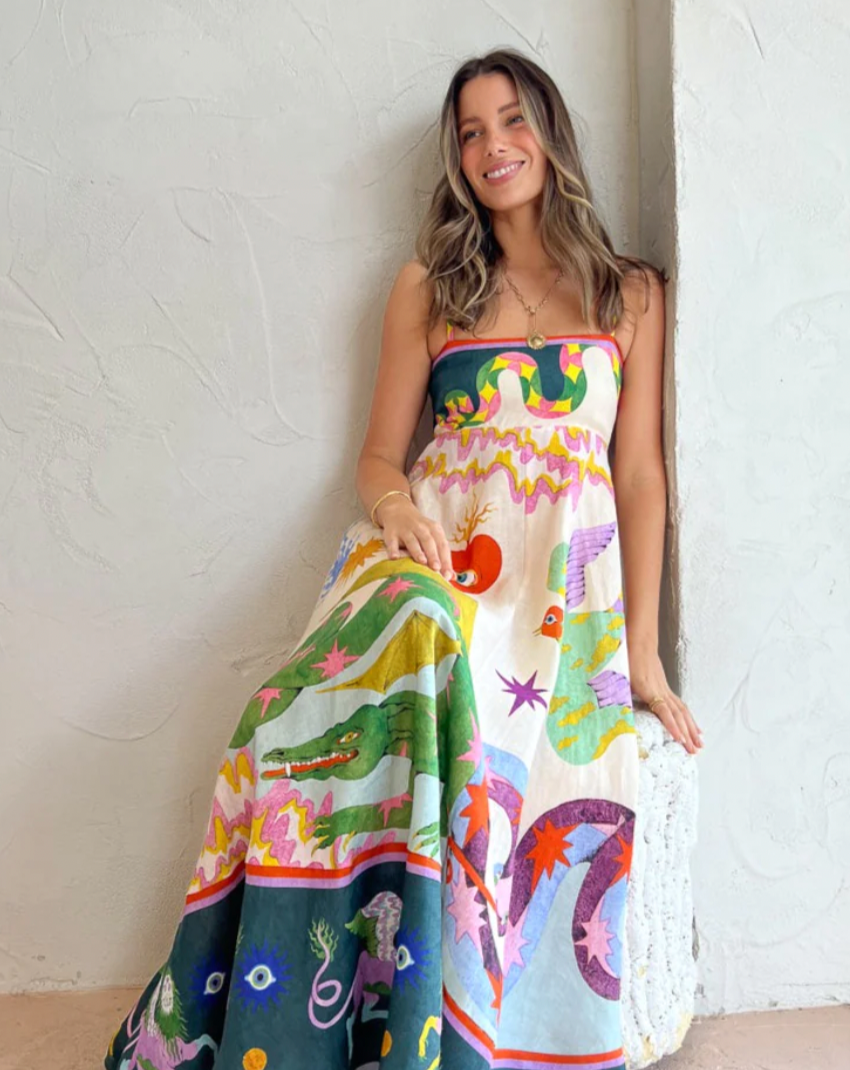 Seeker sundress in multi