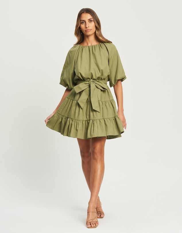 Matina mini dress khaki