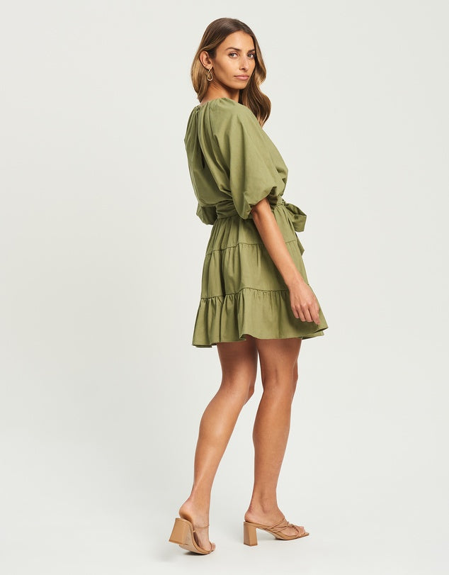 Matina mini dress khaki