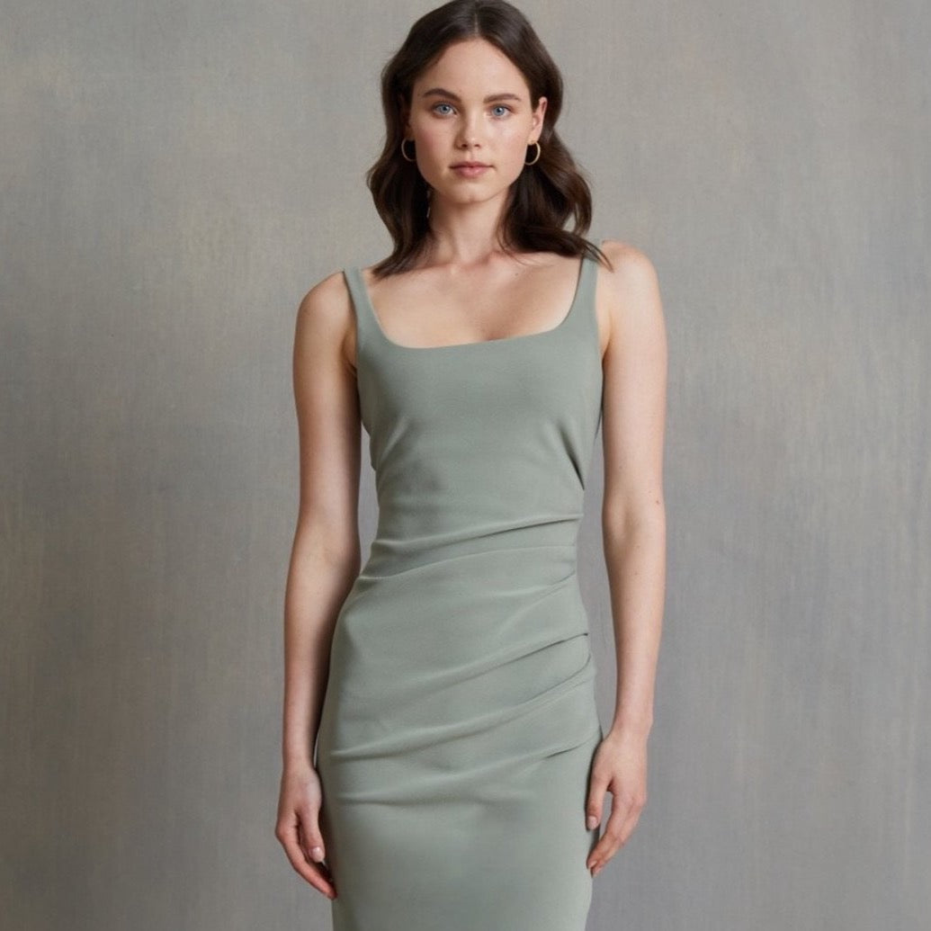 Karina tuck midi in sage