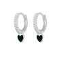 Love Club earrings - silver (6 colours available)