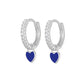 Love Club earrings - silver (6 colours available)