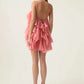 Pandorea Layered Mini Dress washed coral