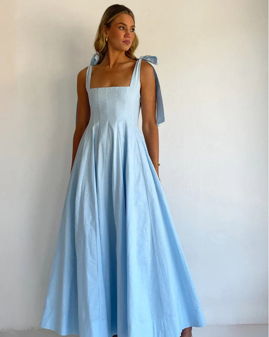 Sienna Maxi Dress in Powder Blue