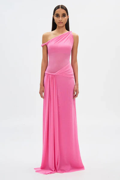 The silas mesh dress pink