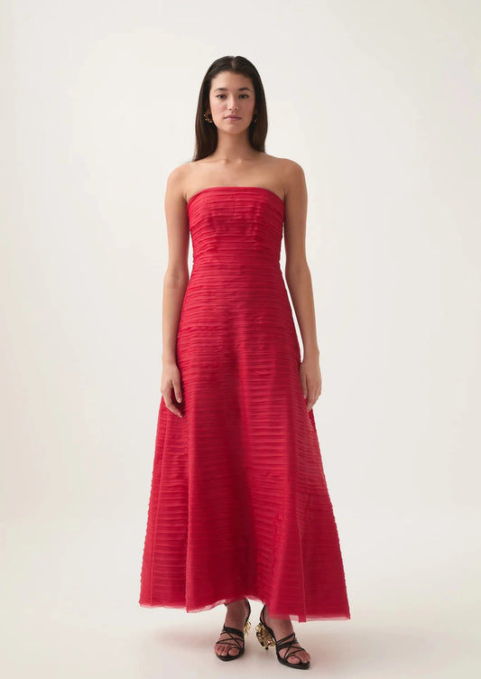 Soundscape maxi dress scarlet red