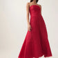 Soundscape maxi dress scarlet red