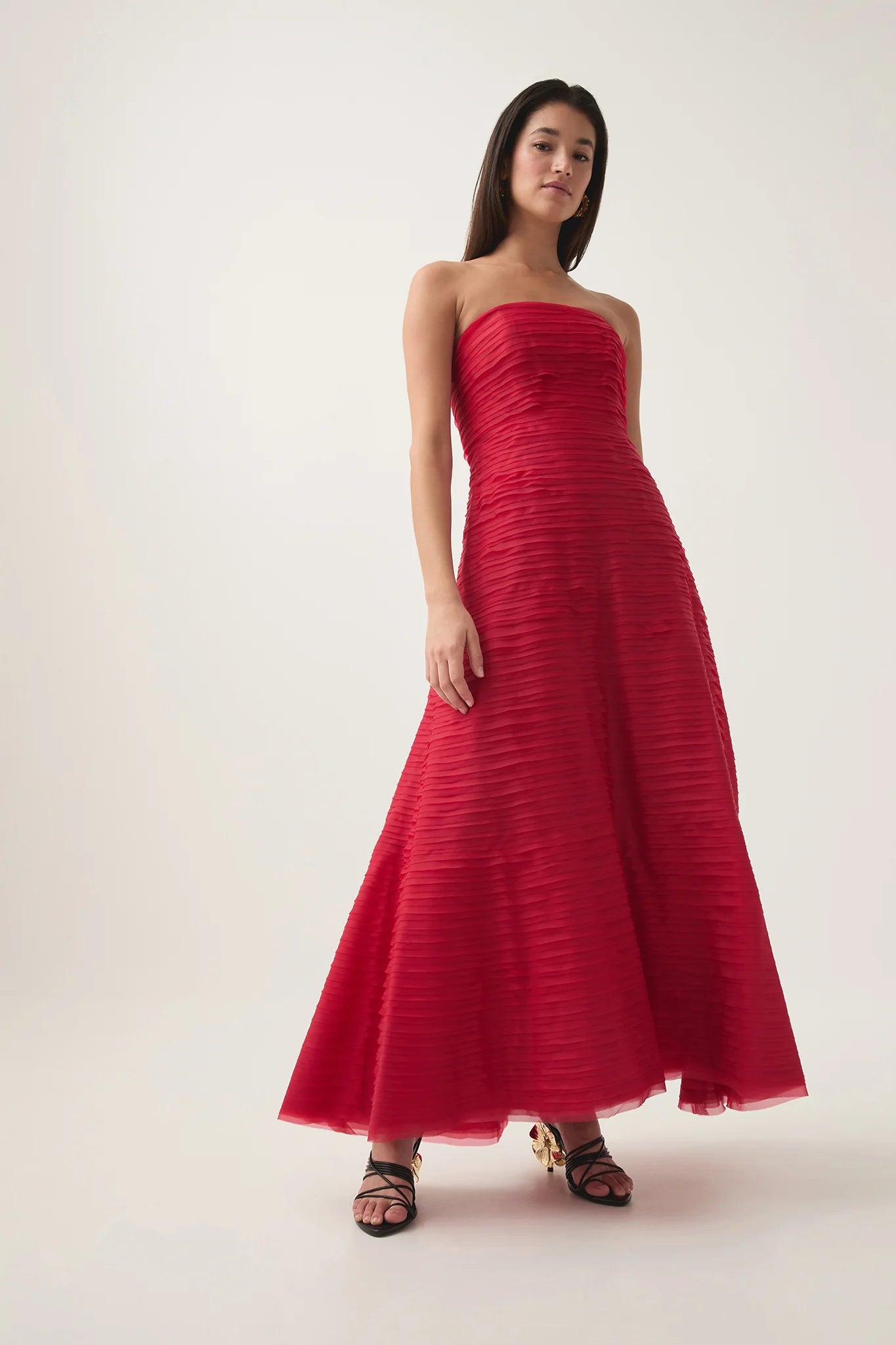 Soundscape maxi dress scarlet red