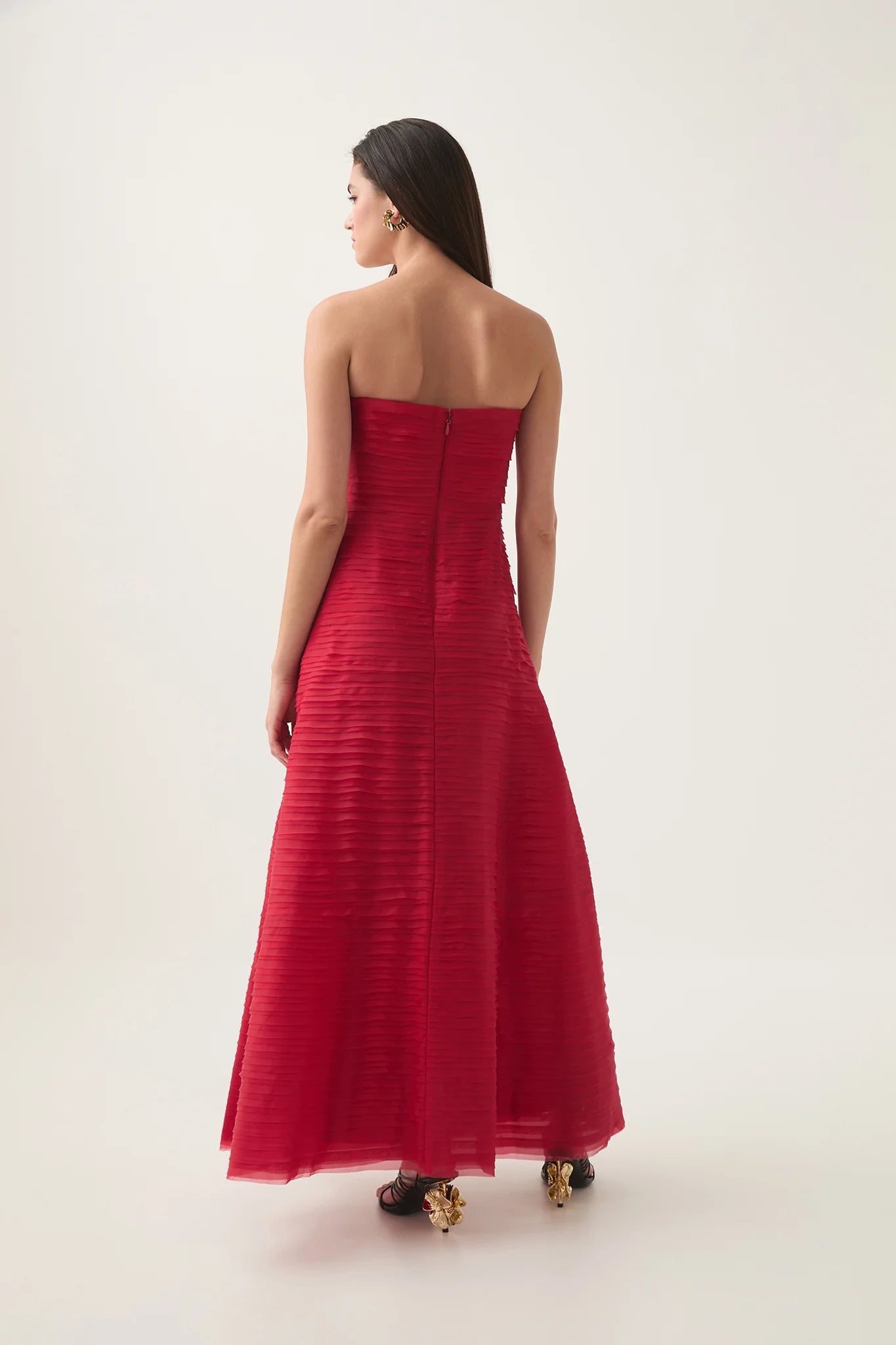 Soundscape maxi dress scarlet red