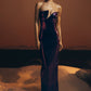 Winston strapless sequin maxi dress plum