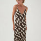 Agate Crossback Dress Deep Plum