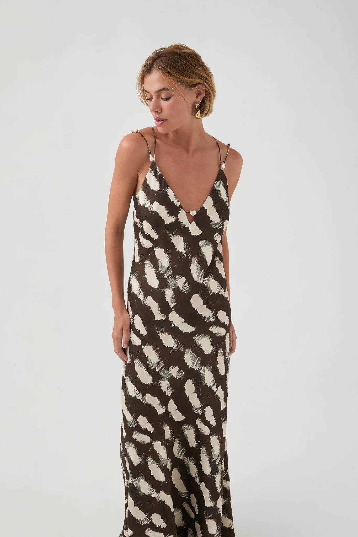 Agate Crossback Dress Deep Plum