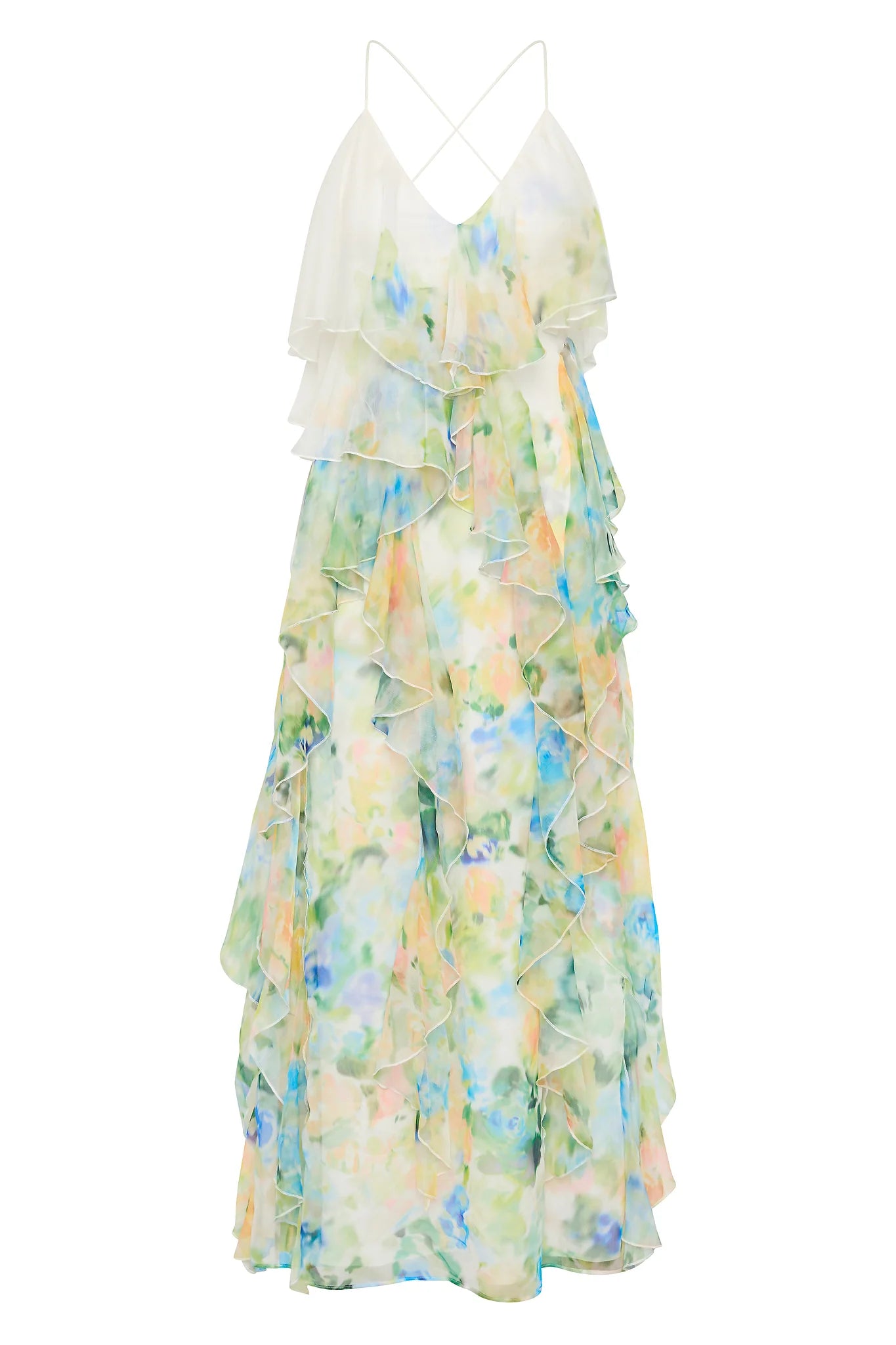 Dreamscape Frill Maxi Dress