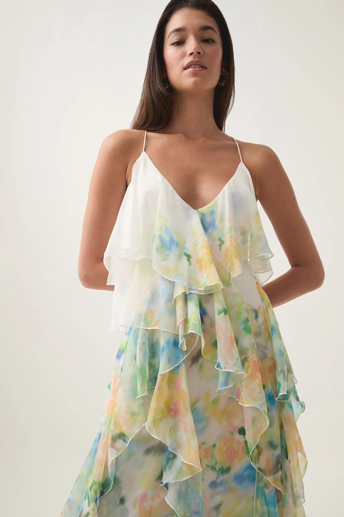 Dreamscape Frill Maxi Dress