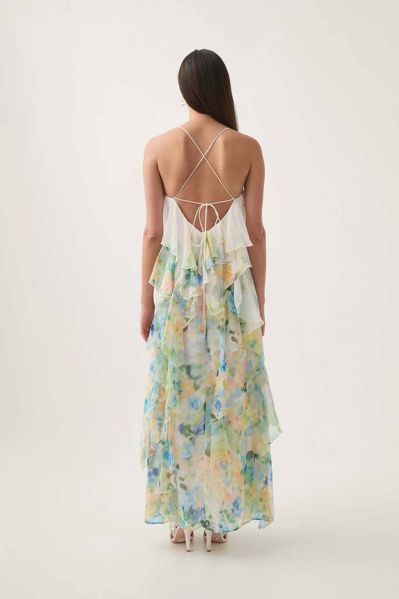 Dreamscape Frill Maxi Dress