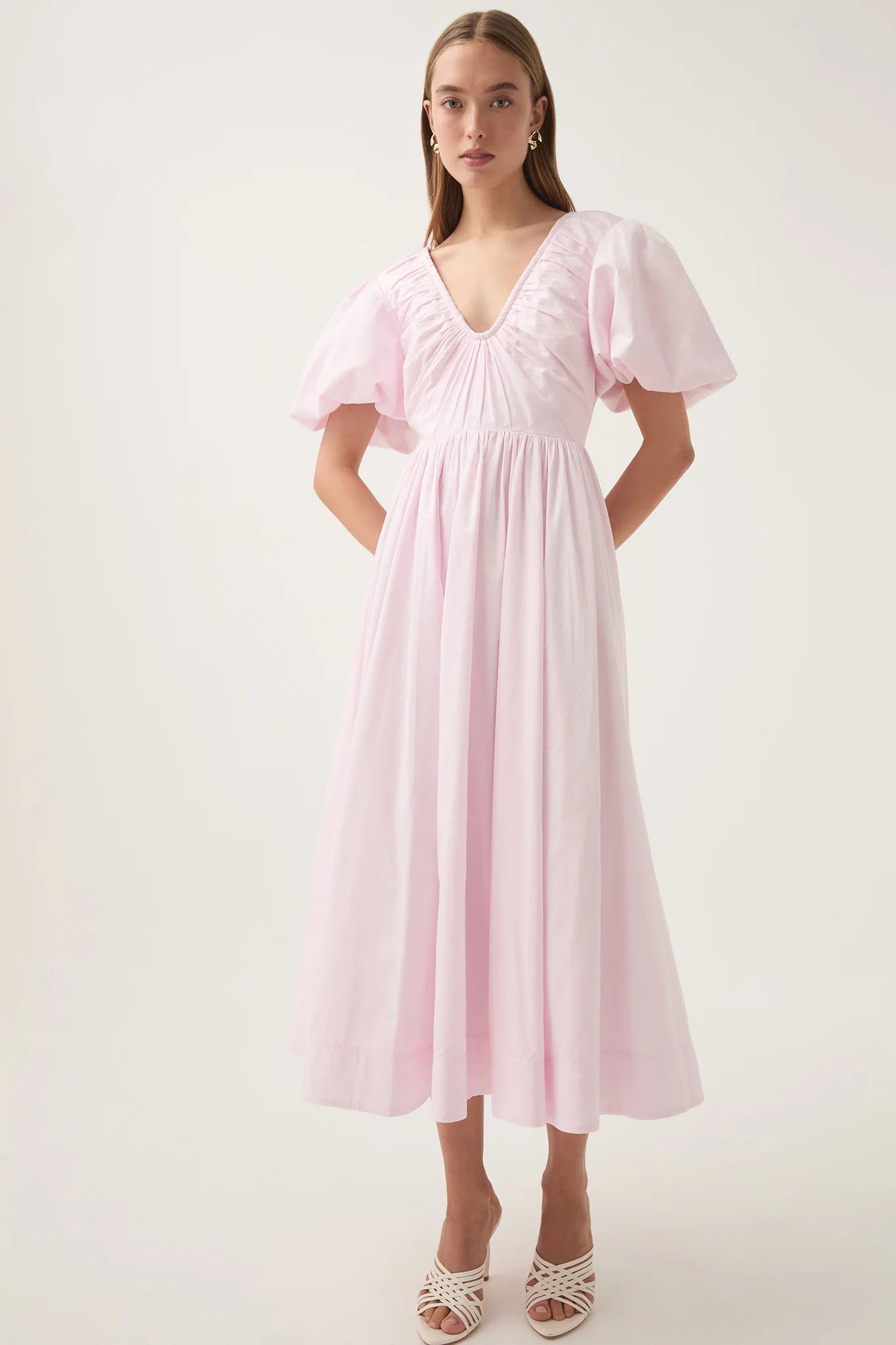 Esmerie Midi Dress pastel pink