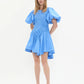 Wisteria Mini Dress Mist Blue