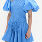 Wisteria Mini Dress Mist Blue