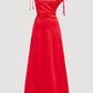 Laure Off Shoulder Maxi Dress Cherry
