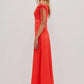 Laure Off Shoulder Maxi Dress Cherry