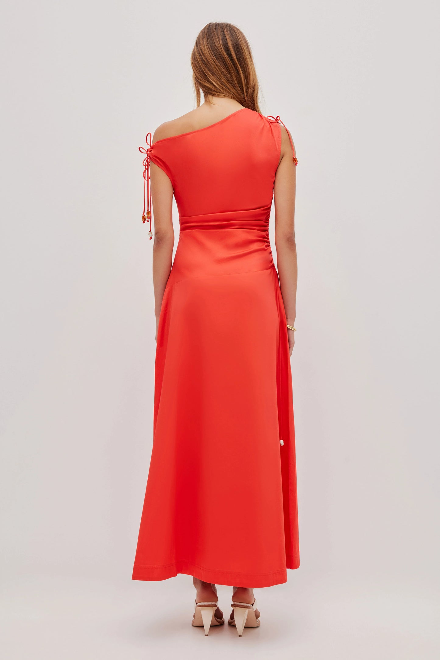 Laure Off Shoulder Maxi Dress Cherry