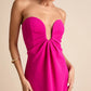Thula Magenta Cutout U-Bar Column Maxi Dress