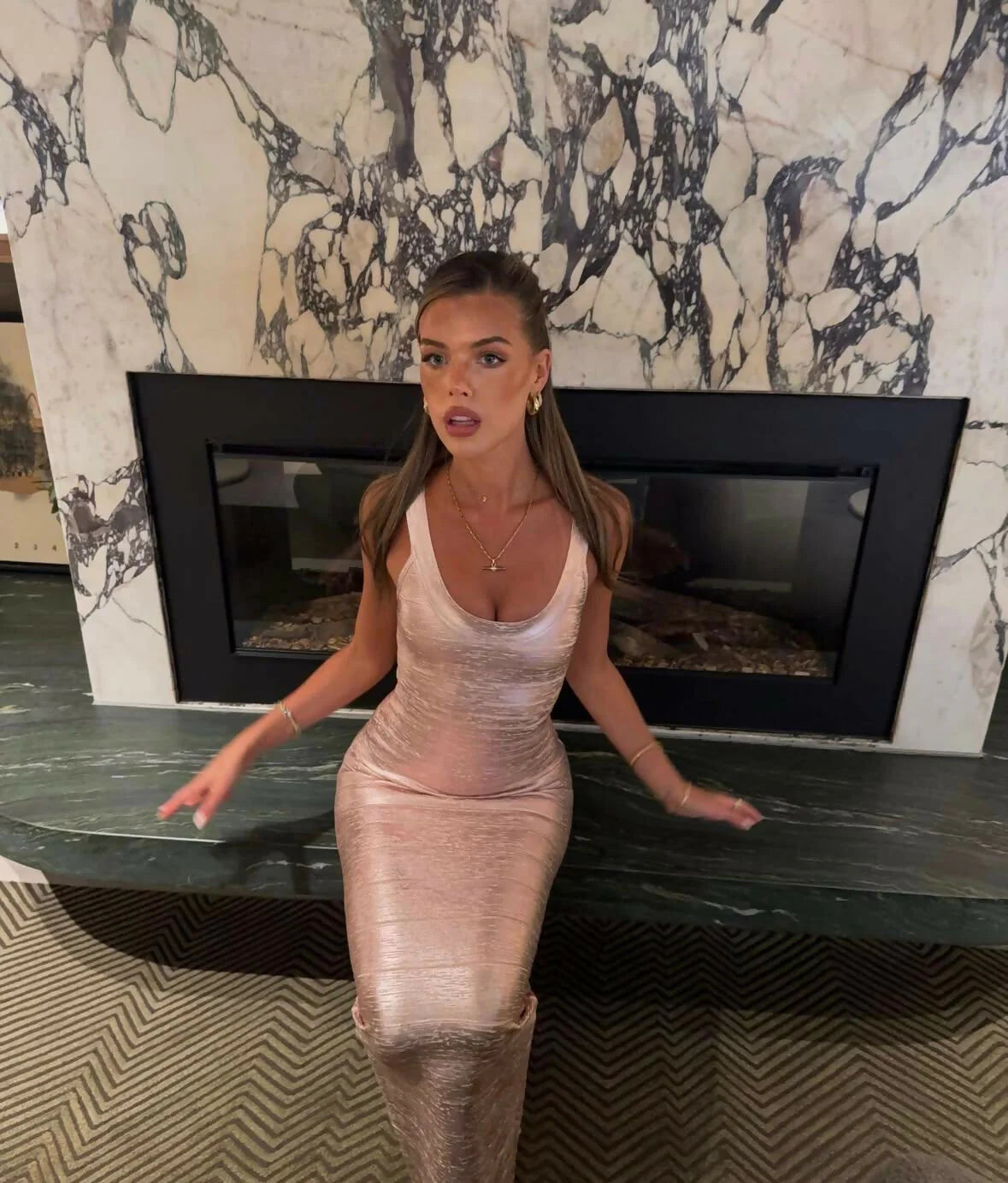 The OG rose gold bandage dress - Limited Edition