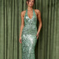 Liana dress Seafoam sequin