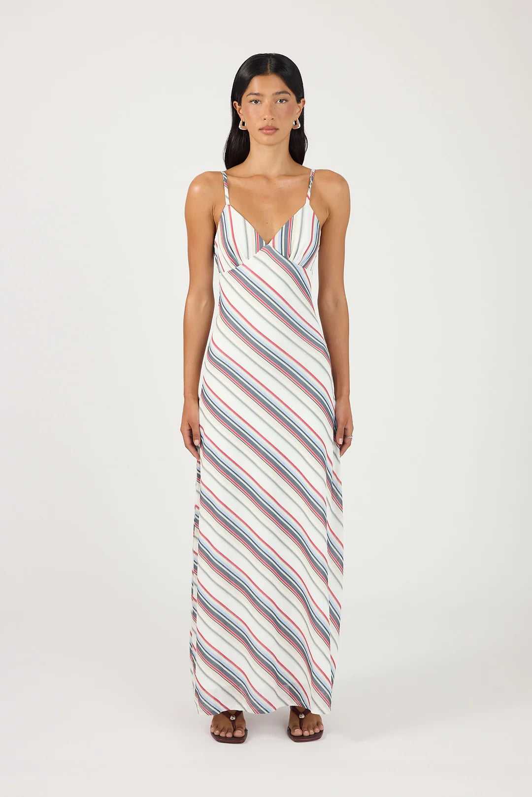 Cassie Maxi Dress Multi Stripe