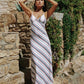 Cassie Maxi Dress Multi Stripe