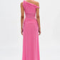 The silas mesh dress pink