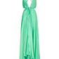 Evening Trance Slip Dress Green