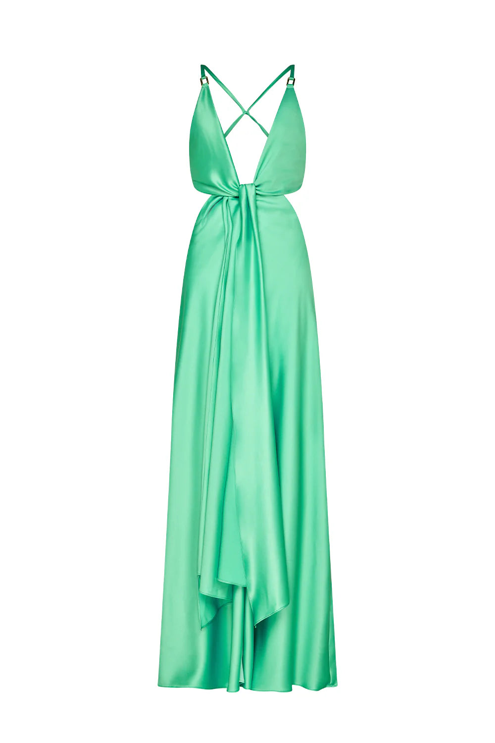 Evening Trance Slip Dress Green