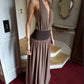 Ophelia dress brown